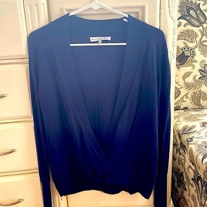 Navy sweater size small.